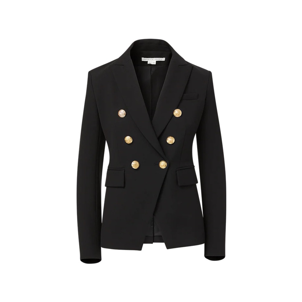 Veronica Beard. Black and gold buttons Miller Dickey Jacket
